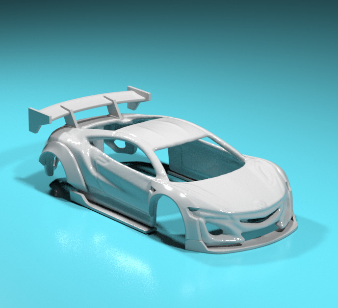 Liberty Walk Style Wide Body Kit for Hot Wheels ’17 Honda NSX – Resin