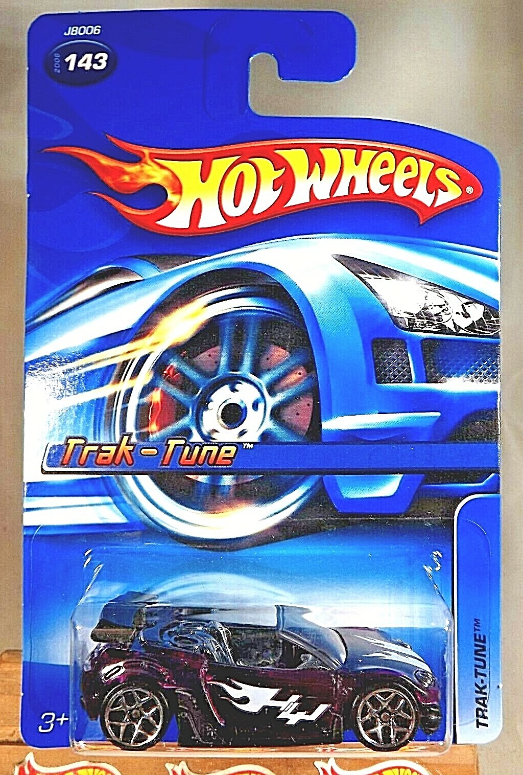 2006 Hot Wheels Mainline/Collector #143 TRAK-TUNE Purple Variant w/Chrome 5Y Sp