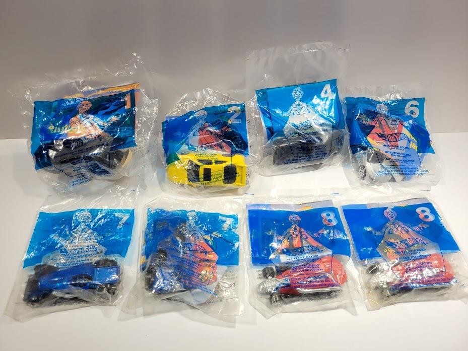 Hot Wheels McDonald’s Happy Meal Car Lot 8pc Truck Dragster Multi-Color Toy