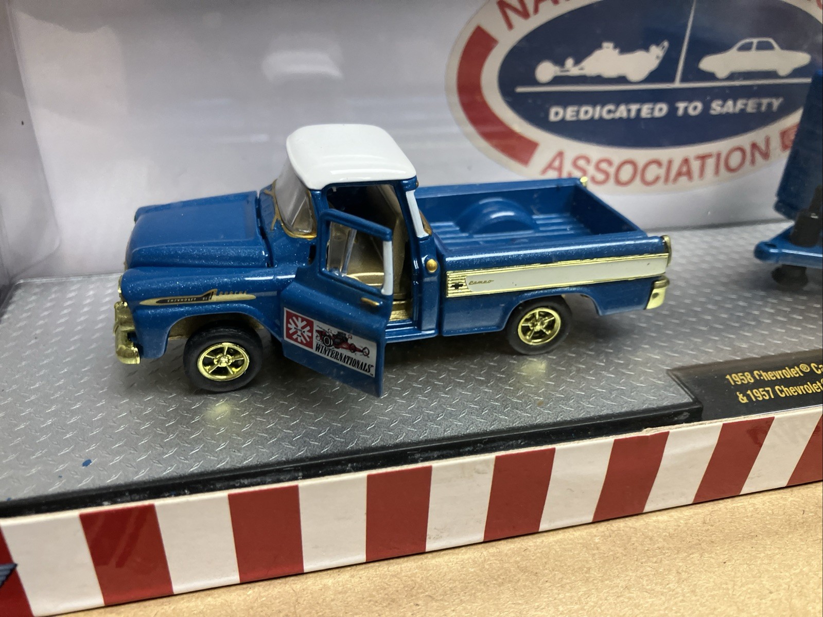 M2 NHRA 1958 Chevrolet Cameo Truck & 1957 Chevrolet Gasser CHASE in box
