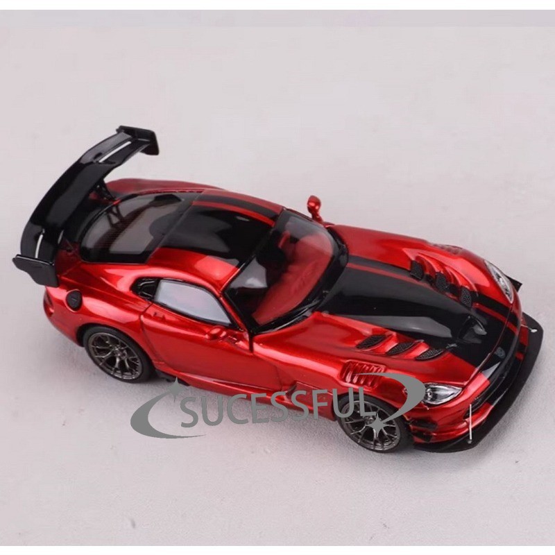 DCM 1:64 Dodge Viper ACR Red/Black Diecast Car Model New In Box Gift