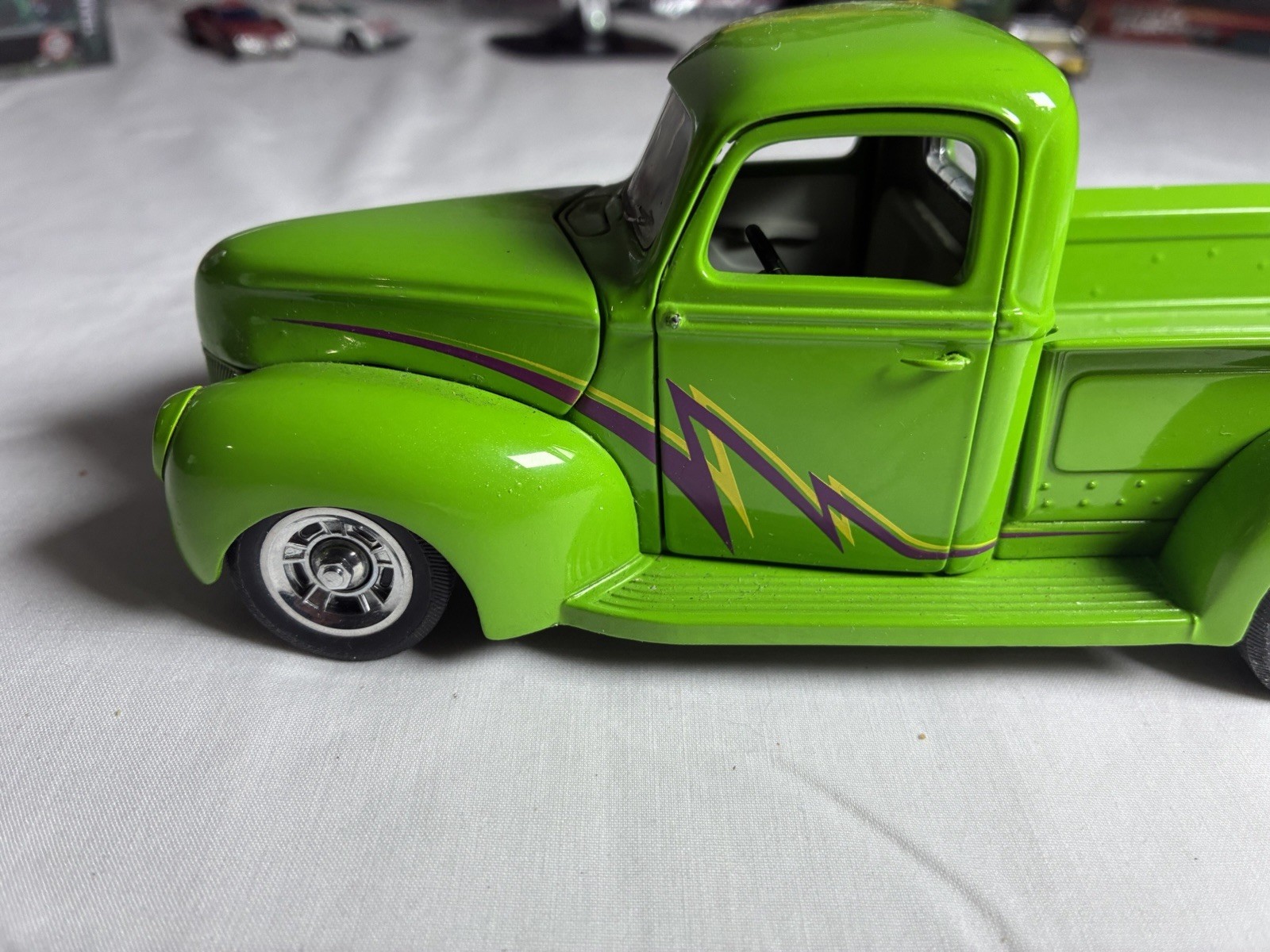 FRANKLIN MINT 1940 FORD CUSTOM PICKUP TRUCK GREEN THUNDER 1/24 DIECAST DC
