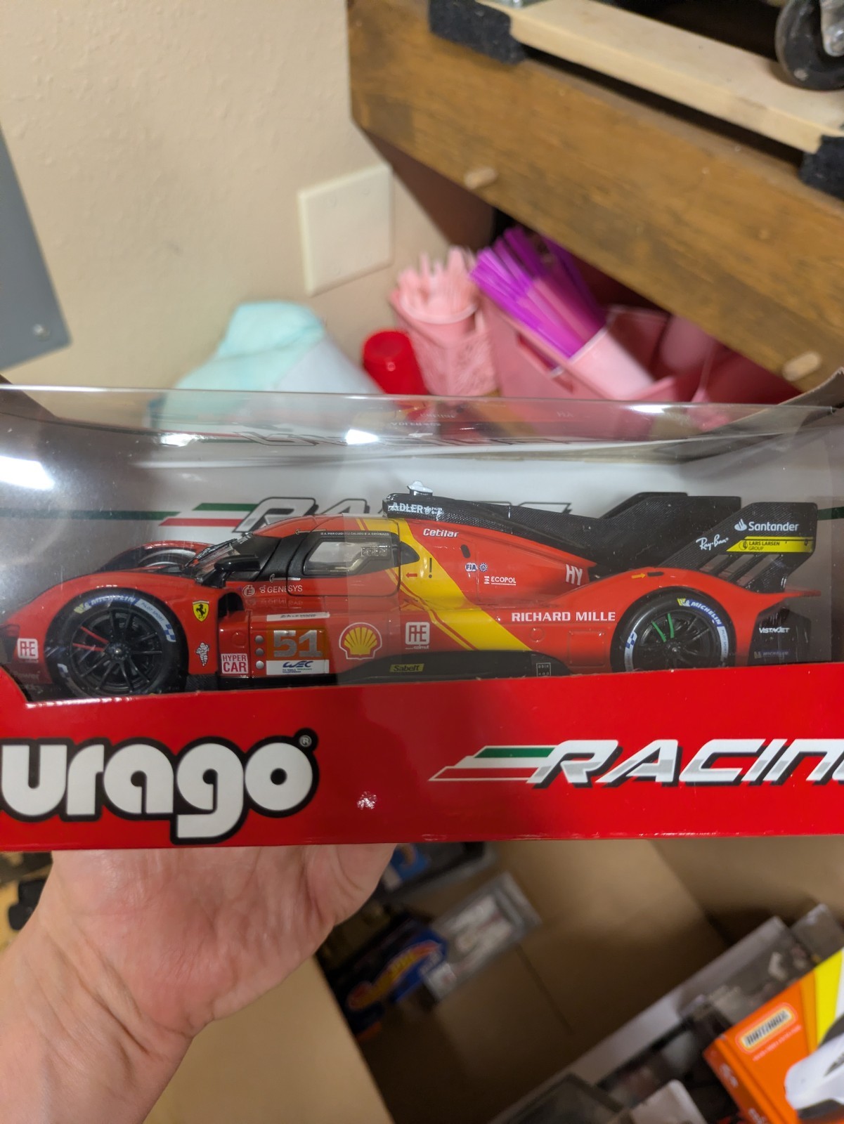 FERRARI 499P #51 WINNER “24H LE MANS” (2023) 1/24 DIECAST MODEL BY BBURAGO 26309