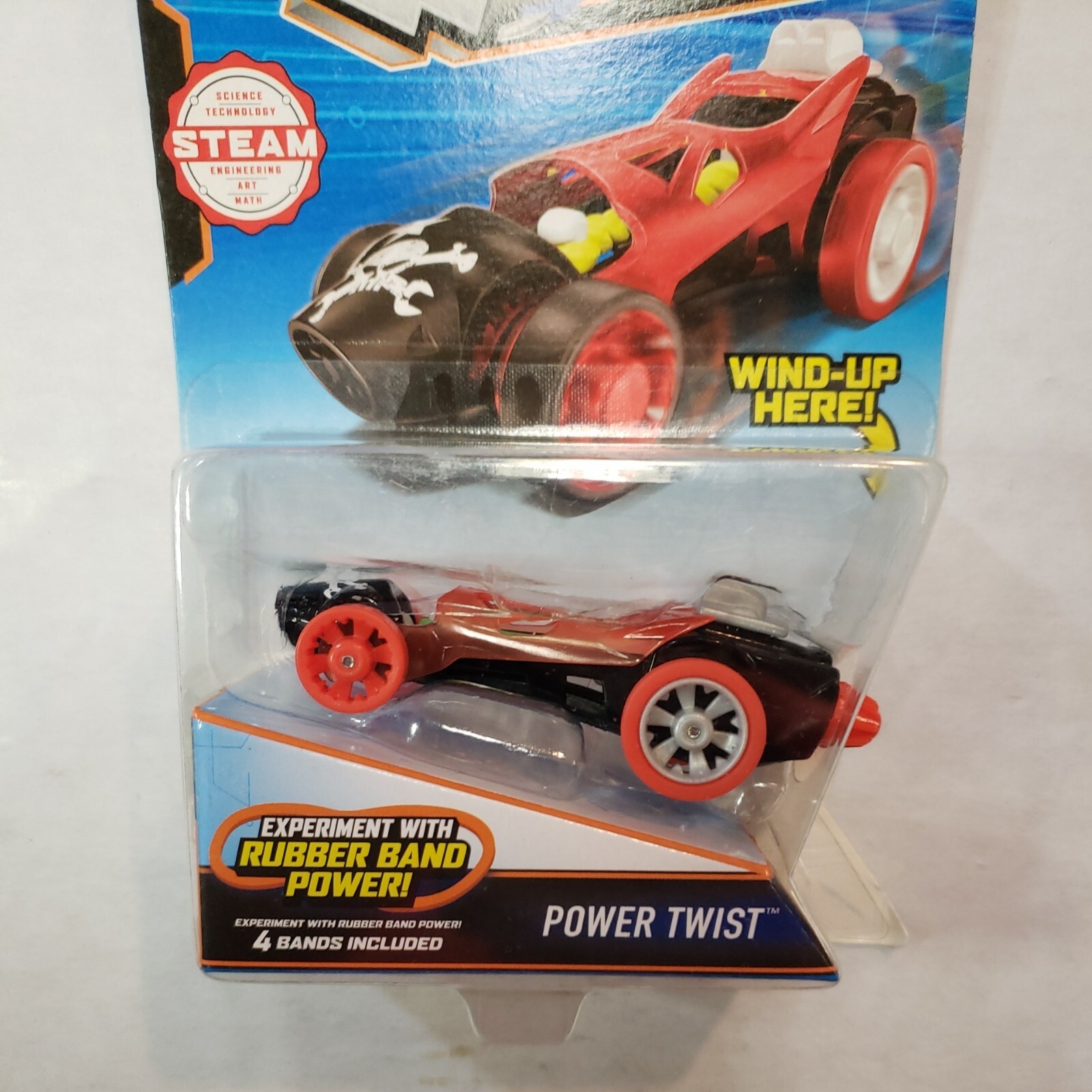 NEW – HOT WHEELS, SPEED WINDERS, POWER TWIST RUBBER BAND POWER 2016 WIND-UP