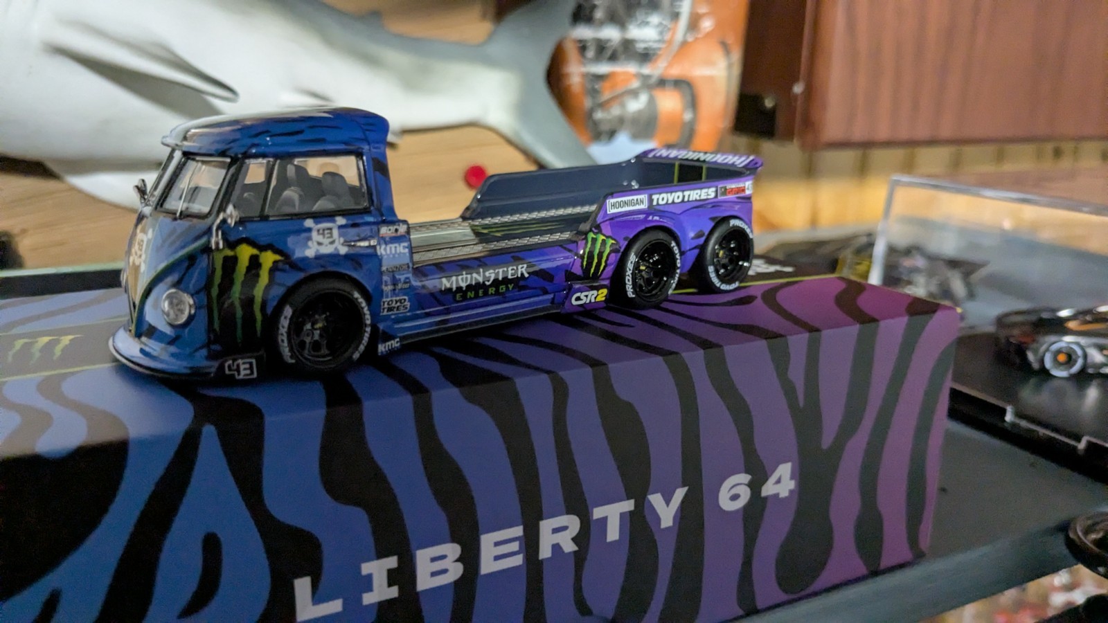 Liberty 64 Monster Energy 6 Wheel VW car hauler