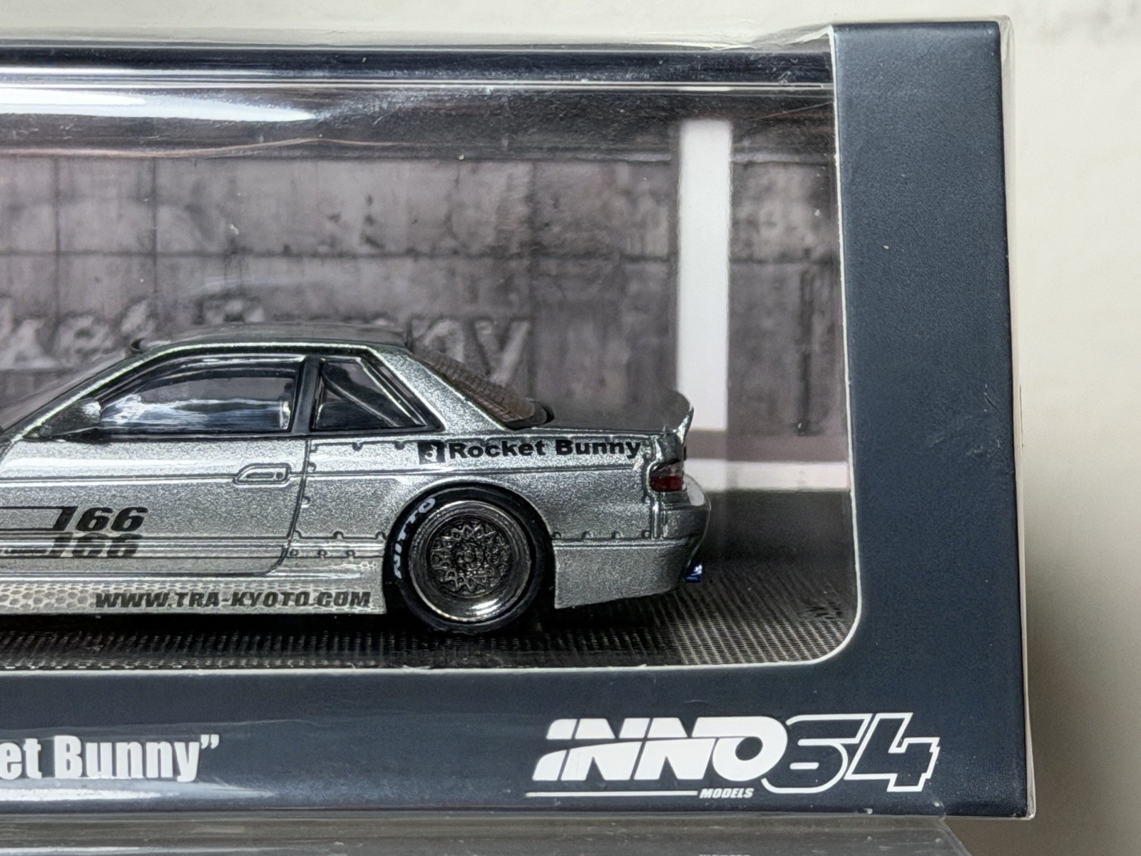 Inno64 Nissan Silvia S13 V1 Pandem Rocket Bunny Silver New Sealed IN64-S13V1-SIL