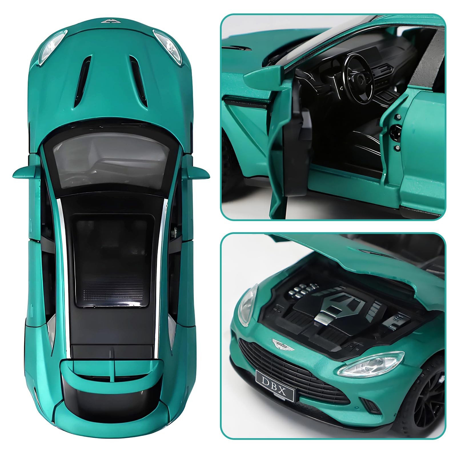 Toy Cars 1:32 Aston Martin DBX Diecast Cars,Car Models with Light Sound and P…