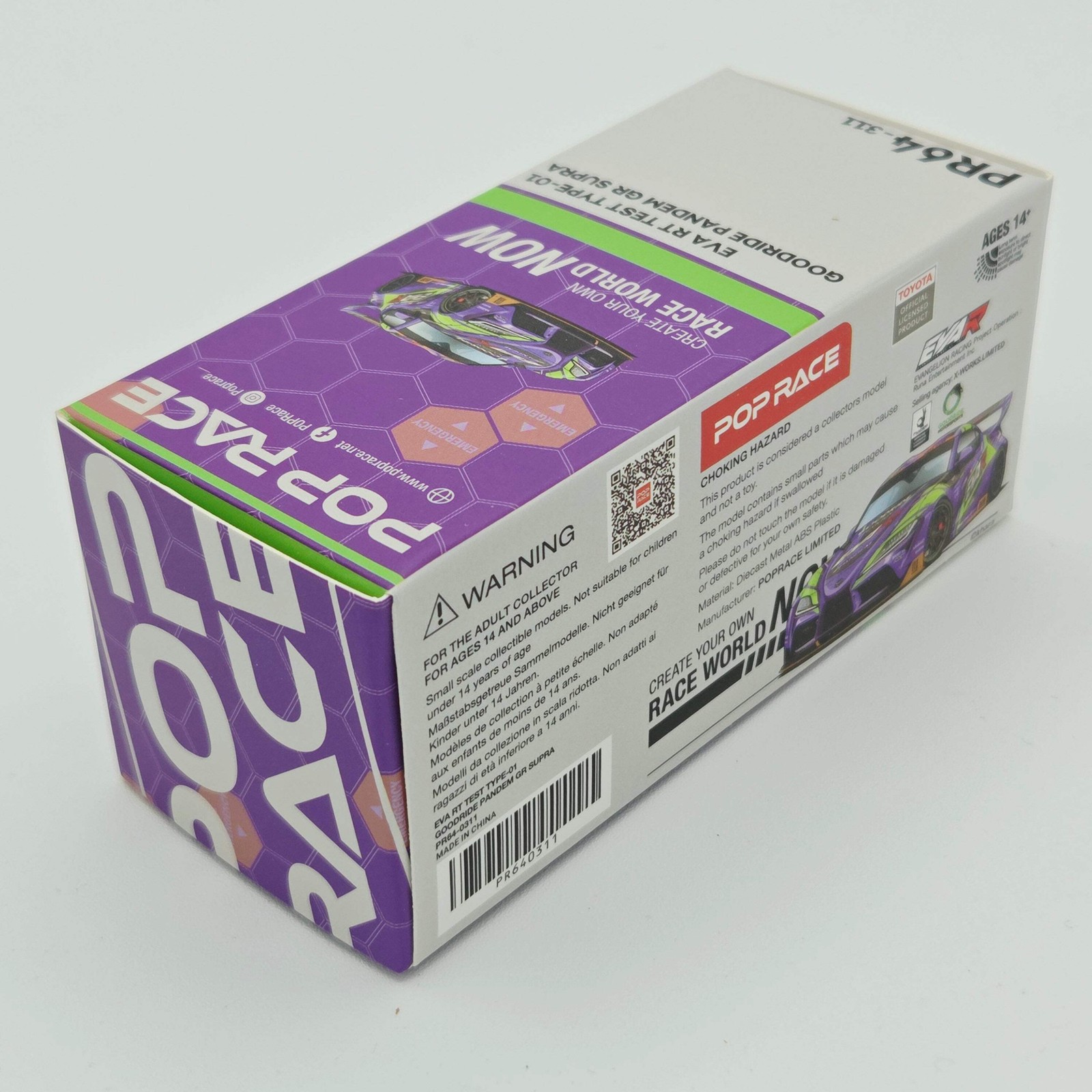 Pop Race Toyota GR Supra EVA RT Test Type-01 Goodride Pandem – 1:64 (2026)