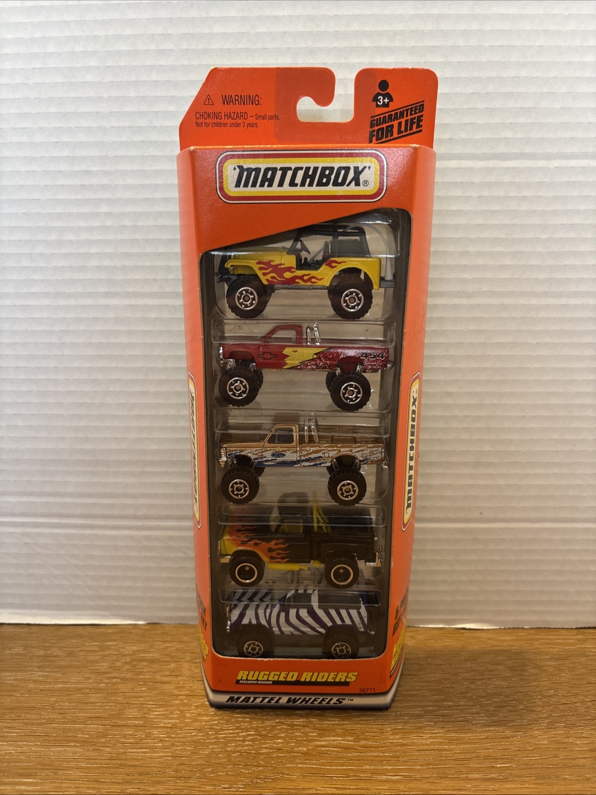 Vintage Matchbox Rugged Riders 5 Pack – Chevy Ford Jeep – SEALED #36771