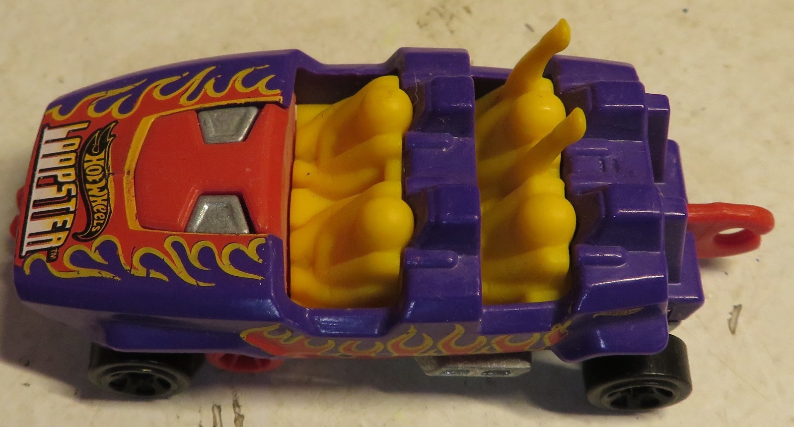 Hot Wheels Loopster 2014 Fun Park Hands Up Purple 5SPs Loose Car Roller Coaster