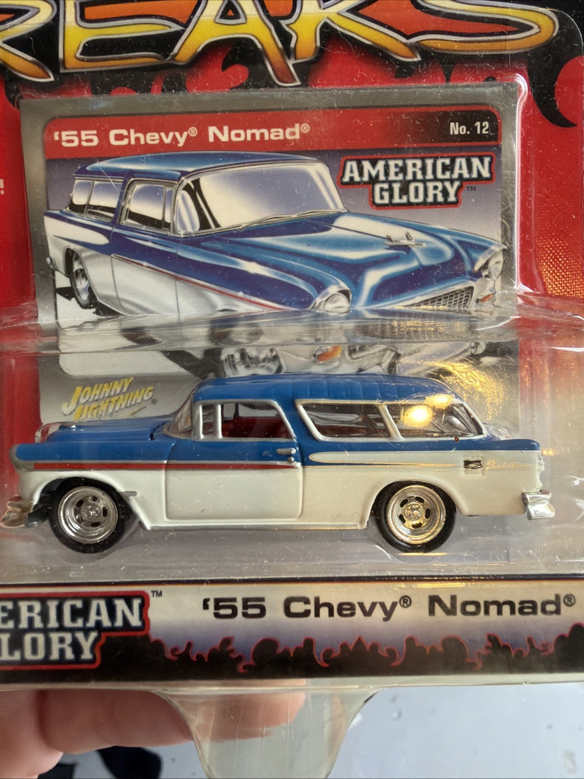 🇺🇸1955 Chevy🇺🇸Nomad🔔Bel Air American🇺🇸Glory 1/64 Diecast Street🔥Freaks
