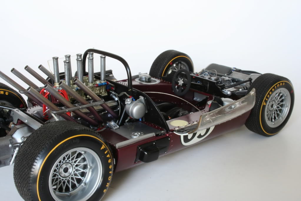 Race Car with55Chevy57Corvette Engine1:18CustomBuilt1967Racing12Concept24Classic