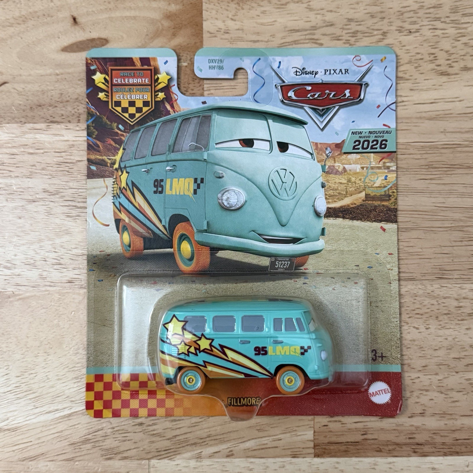 Disney Pixar Cars Fillmore and Mater Race to Celebrate Diecast SHIP FAST 2 pcs