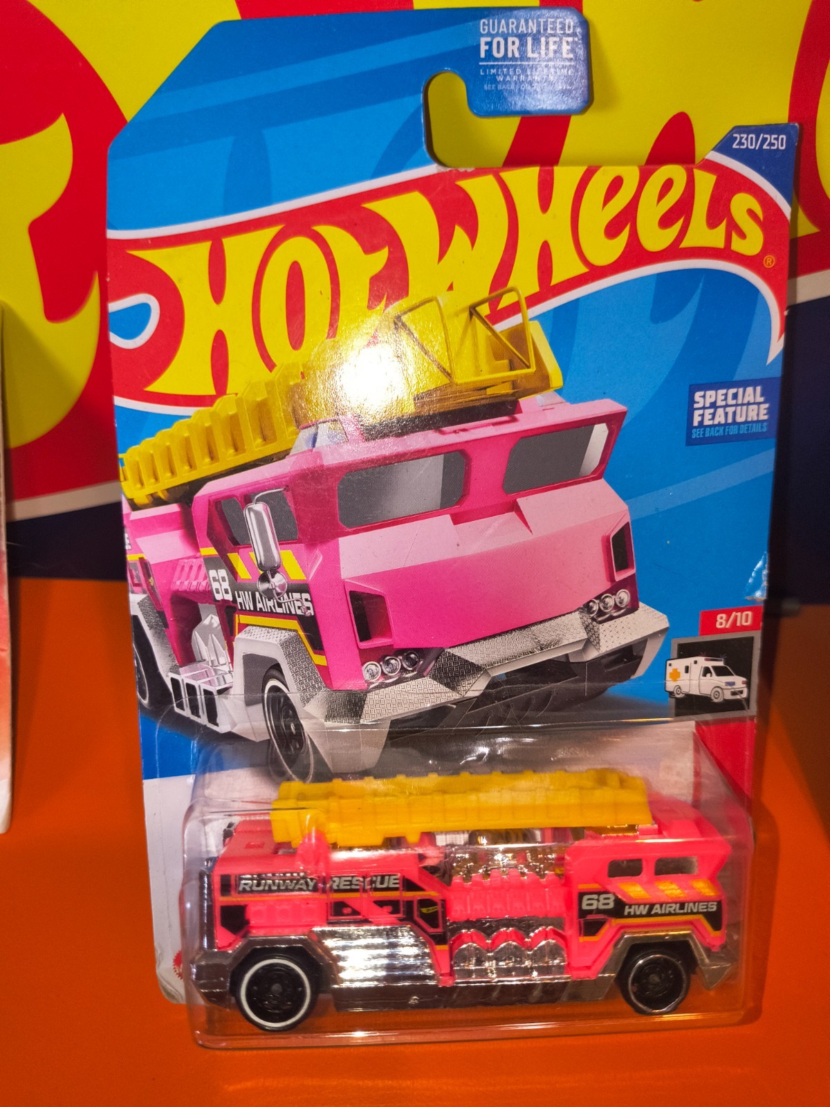 2022 Hot Wheels HW RESCUE 8/10 5 Alarm 230/250 Firetruck PINK #230 HCW27