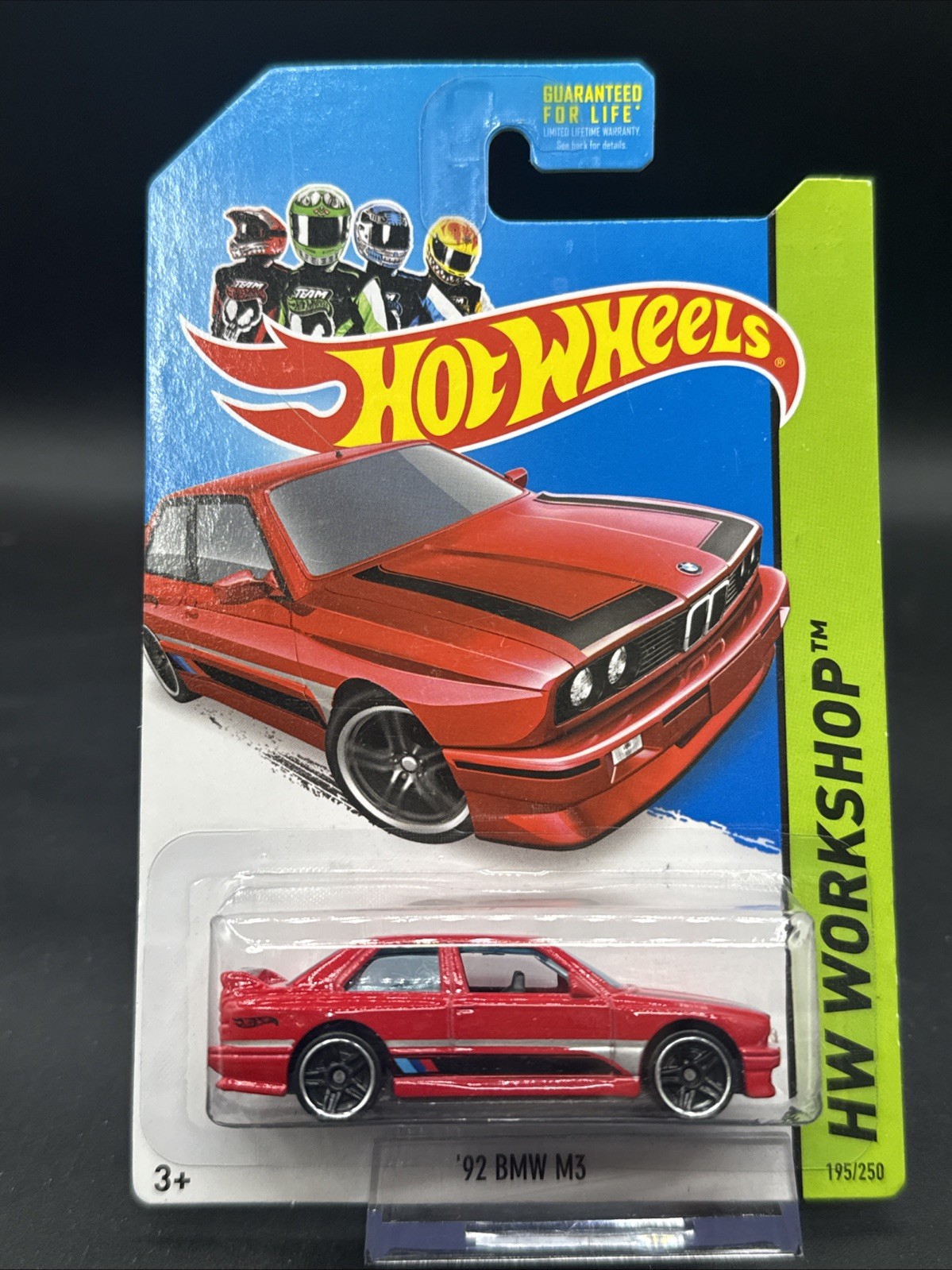 🌃ERROR Interior reversed 2013 Hot Wheels RED ’92 BMW M3 195/250 Workshop 🌃