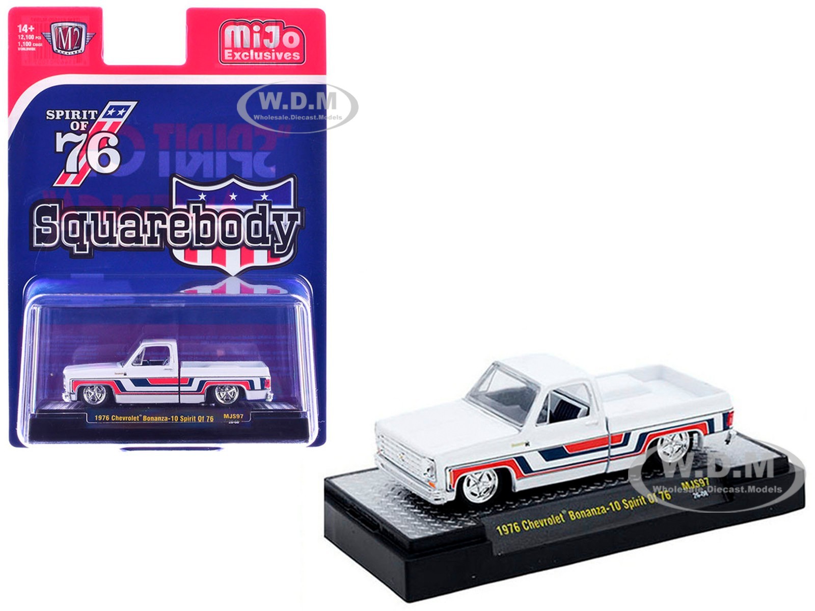 1976 CHEVROLET SILVERADO BONANZA-10 PICKUP SPIRIT OF ’76 1/64 BY M2 31500-MJS97
