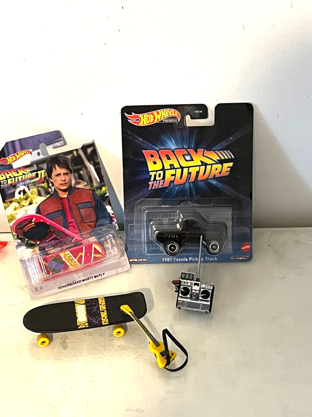 BACK TO THE FUTURE MARTY MC FLY HOVERBOARD package deal doc transmitter miniatur