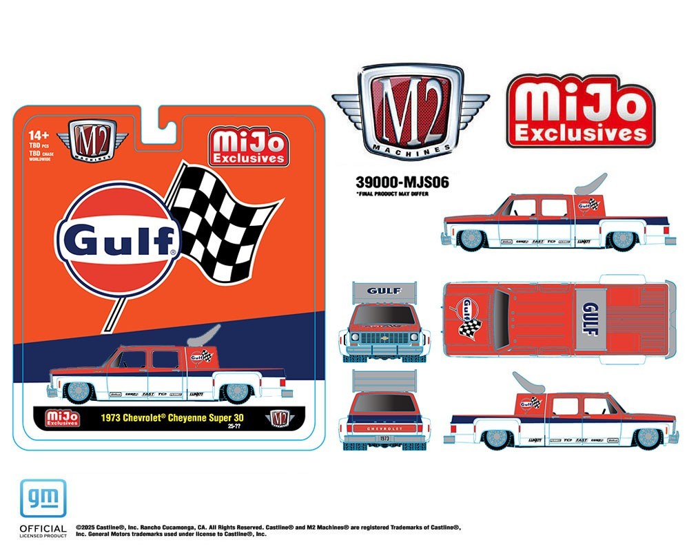 M2 1973 Chevrolet Cheyenne Super 30 GULF Racing 39000-MJS06 1/64