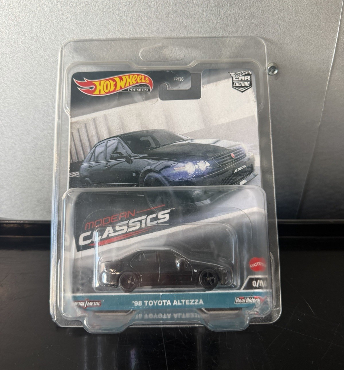 Hot Wheels Car Culture Modern Classics ’98 Toyota Altezza Real Riders Black 1:64