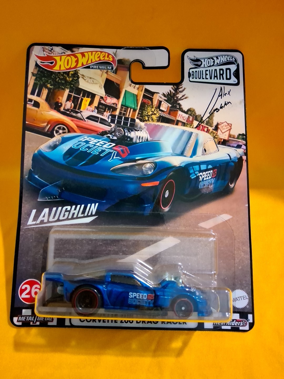 Hot Wheels Boulevard 1:64 Corvette Z06 Drag Racer Laughlin Model GRL96🔥X9