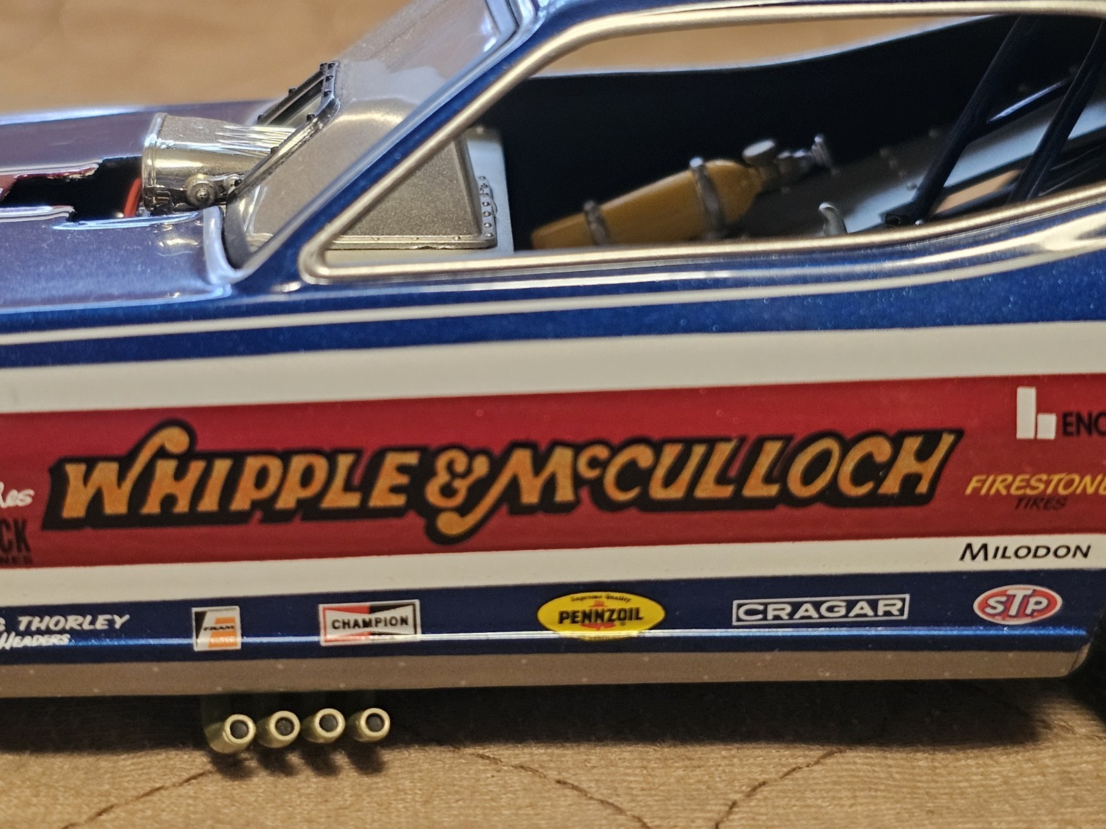 1320 THE FLOPPERS 1971 PLYMOUTH CUDA “WHIPPLE & McCULLOCH” w/hero card