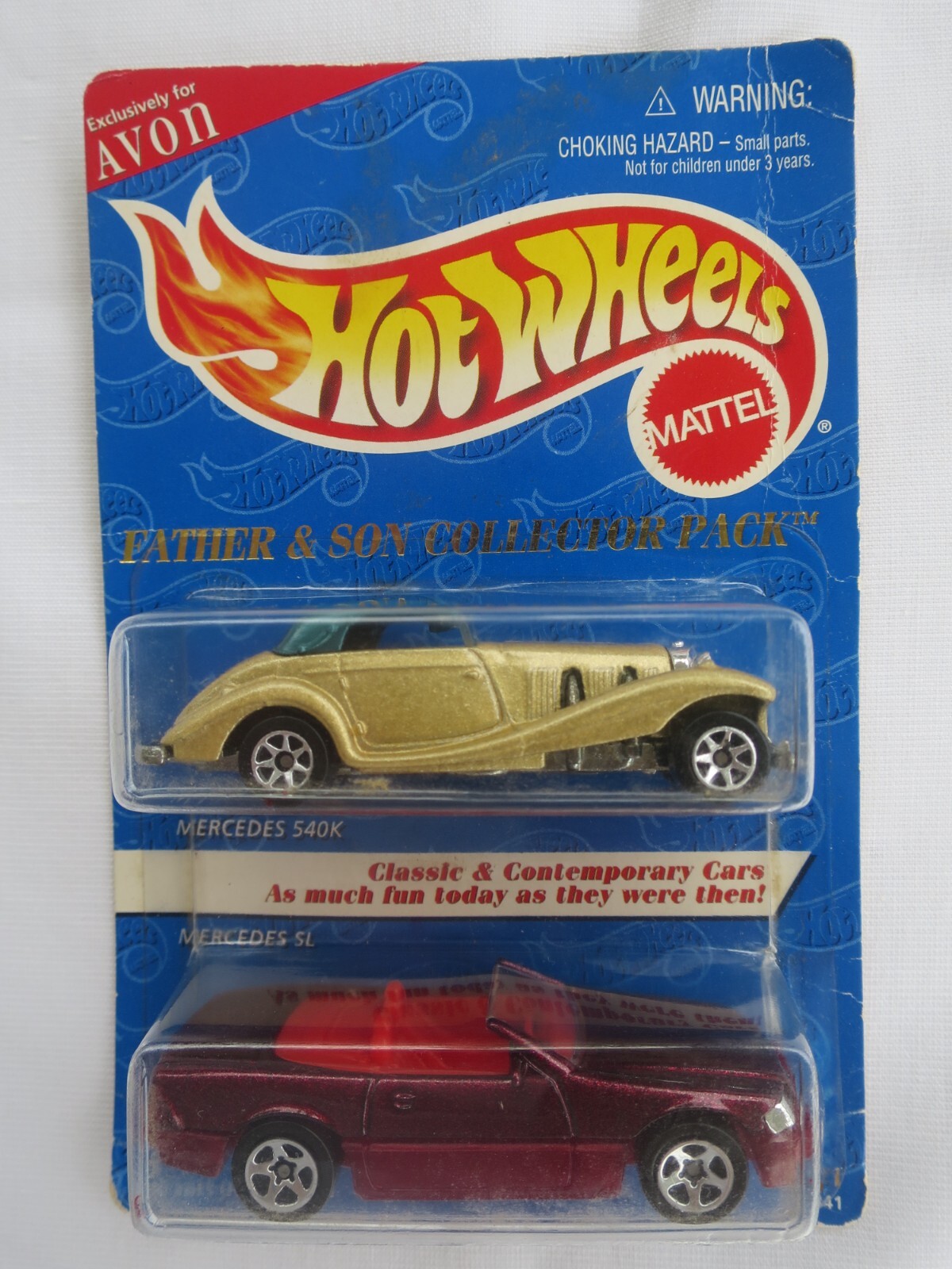 1995 Hot Wheels Avon Exclusive Father & Son Mercedes 540K and SL