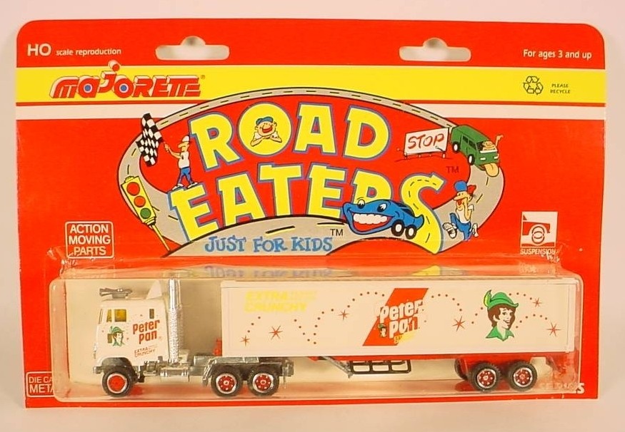 Majorette Road Eaters Series Peter Pan Peanut Butter Semi Truck 1:87 France