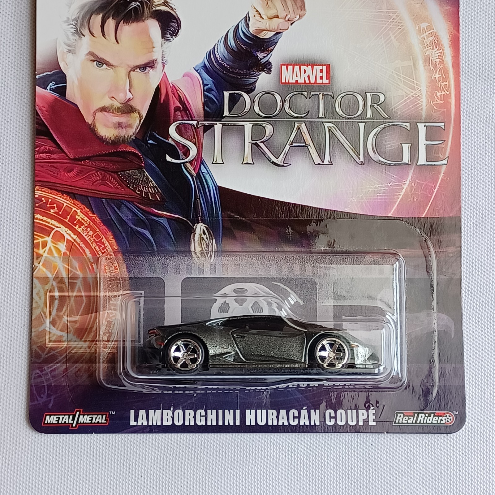 2018 HOT WHEELS PREMIUM *DOCTOR STRANGE* *LAMBORGHINI HURACAN COUPE* REAL RIDERS