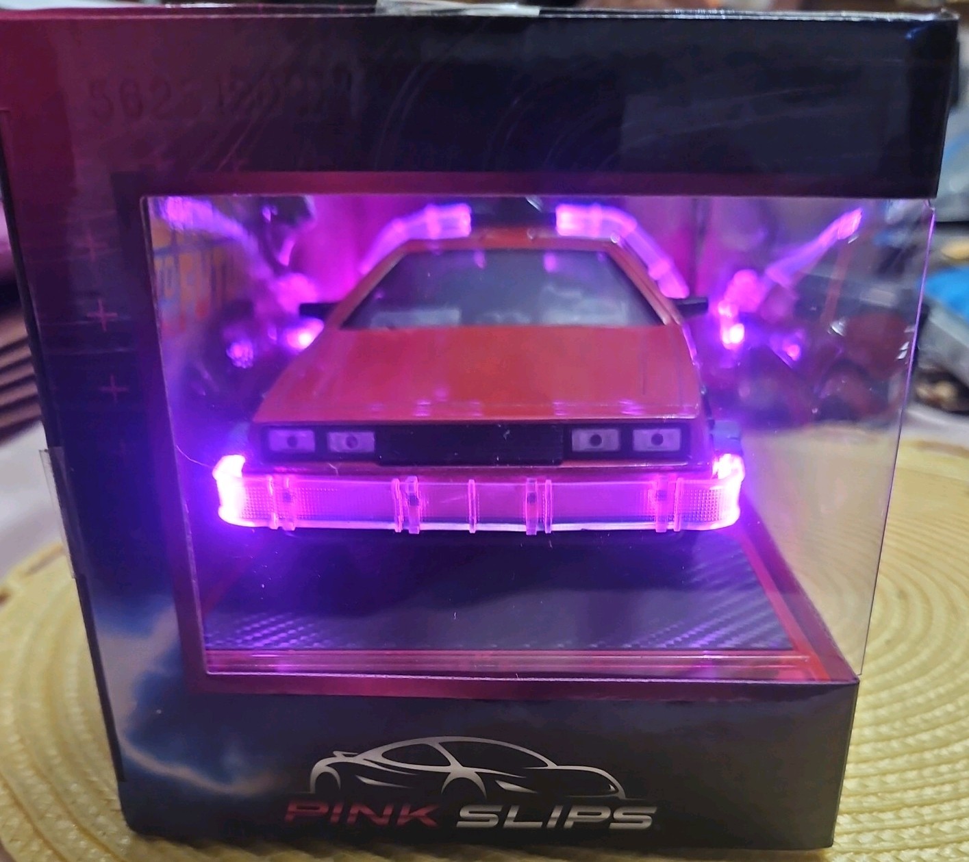 Jada Pink Slips 1:24 Back To The Future Time Machine Pink CHASE Light Up ● VHTF