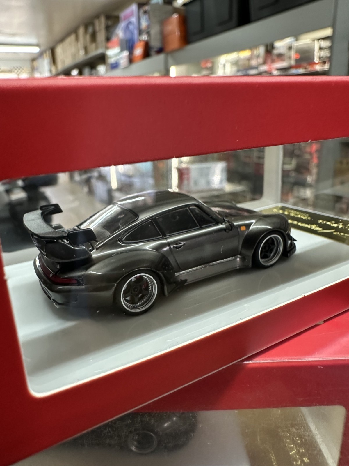 PORSCHE RWB 993 CHROME PEARL GRAY 1/64 DIECAST CAR MODEL BY MY MODEL COLLECT MC