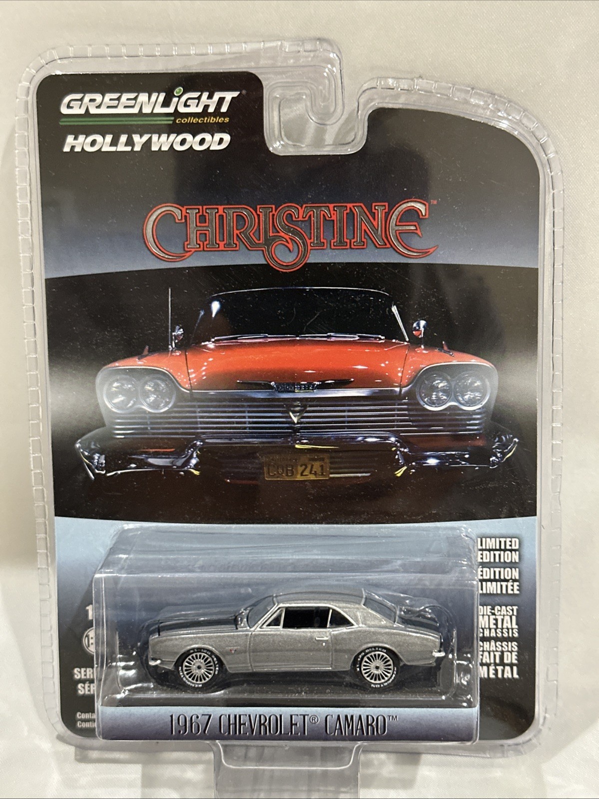 Greenlight Hollywood CHRISTINE 1967 Chevy Camaro 1:64 DieCast