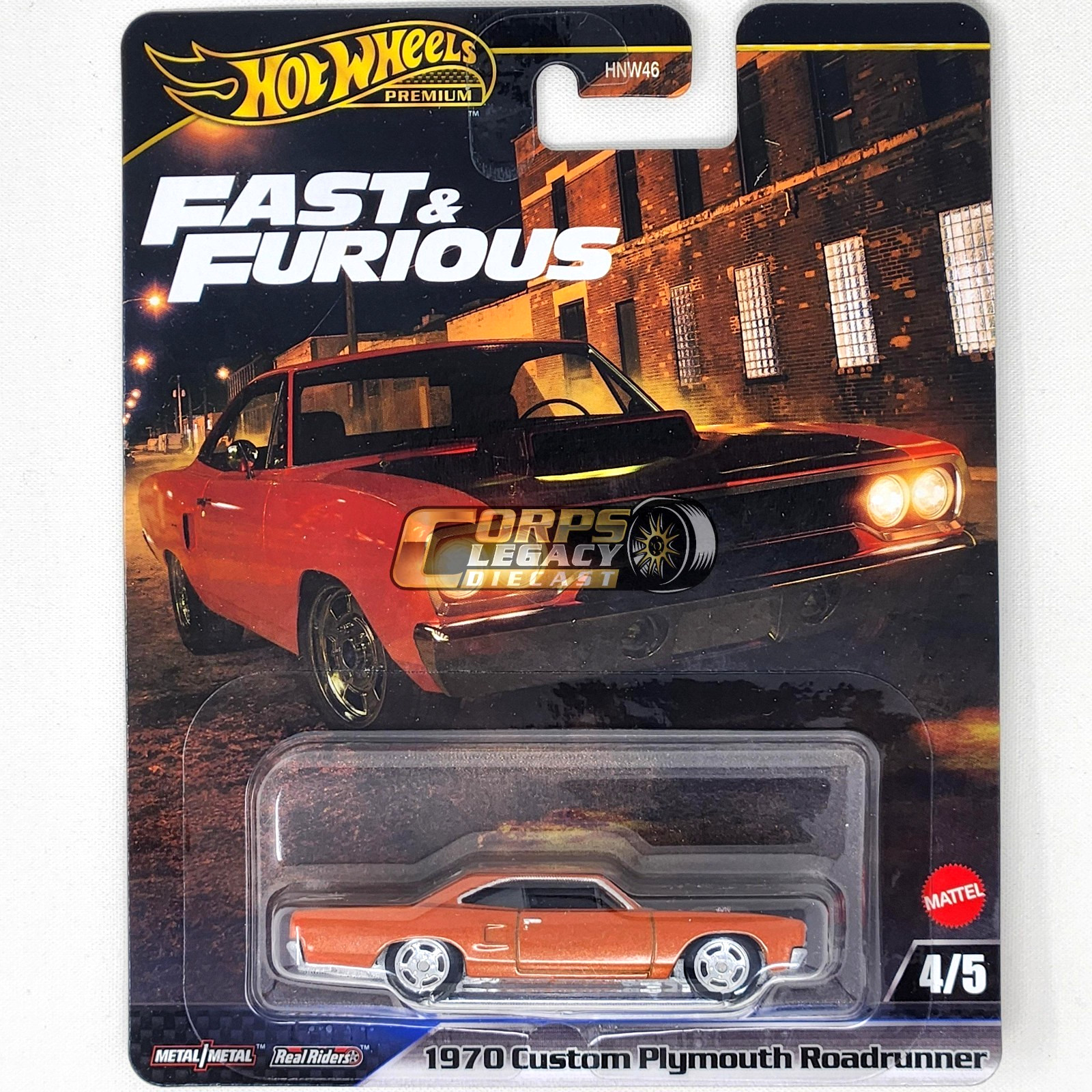 Hot Wheels Fast & Furious Premium Car Culture – 2025 L Case – 5 Cars Set