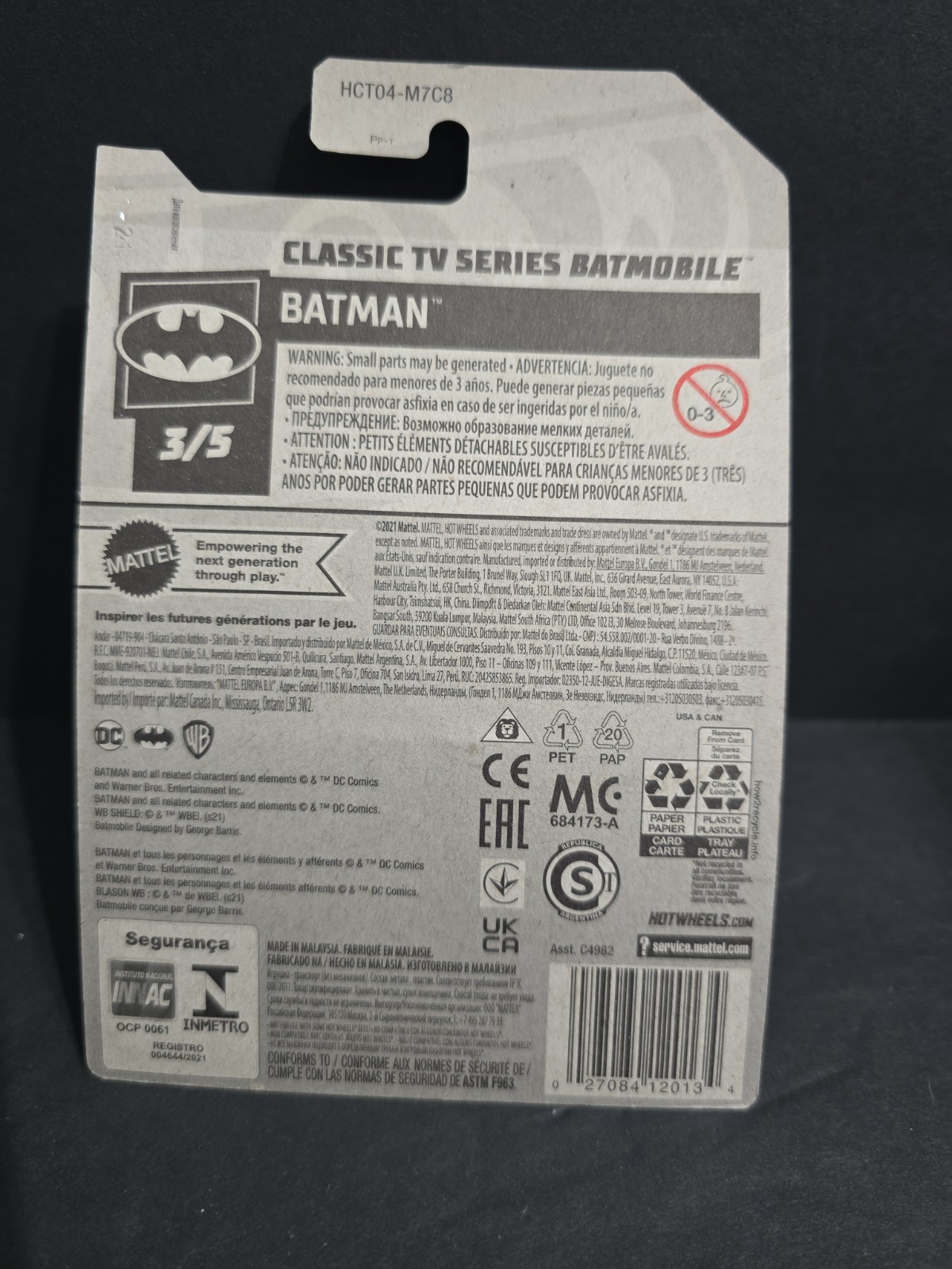 Hot Wheels Classic TV Series Batmobile Batman 3/5 DC