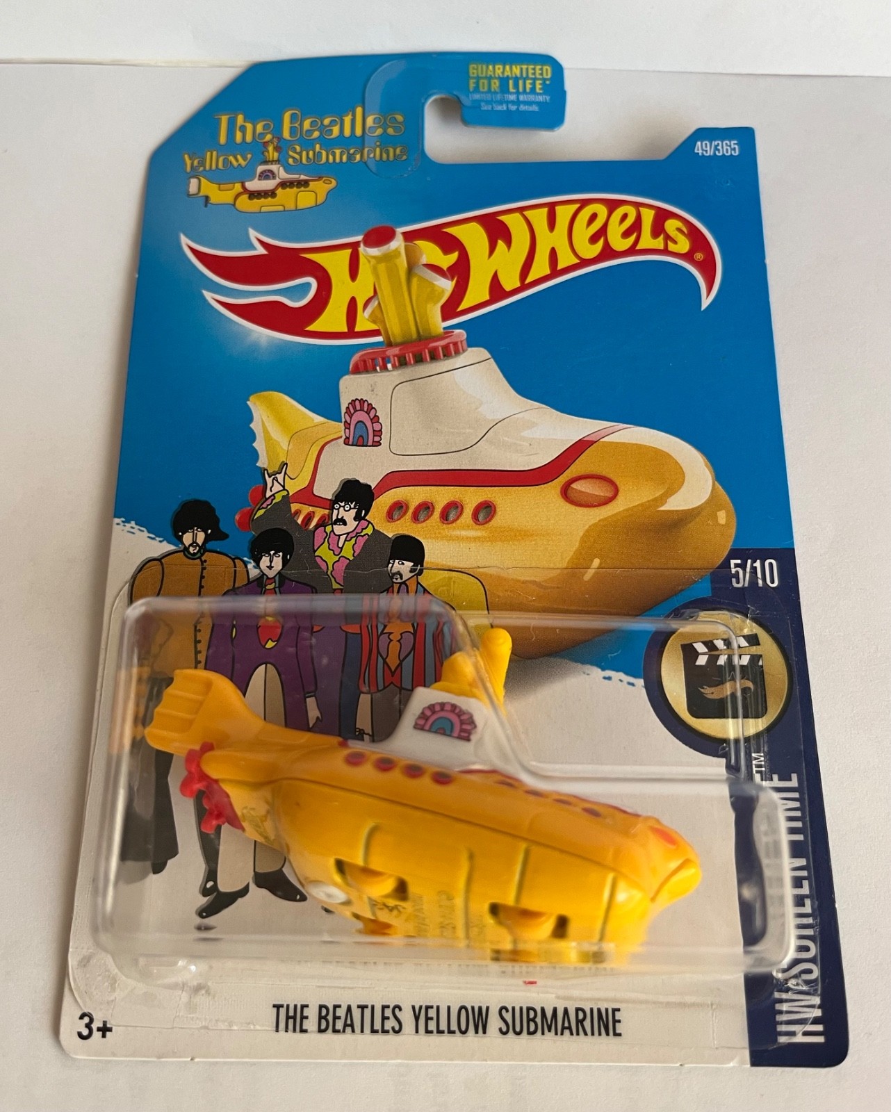 HOT WHEELS 2015 SCREEN TIME THE BEATLES YELLOW SUBMARINE 5/10