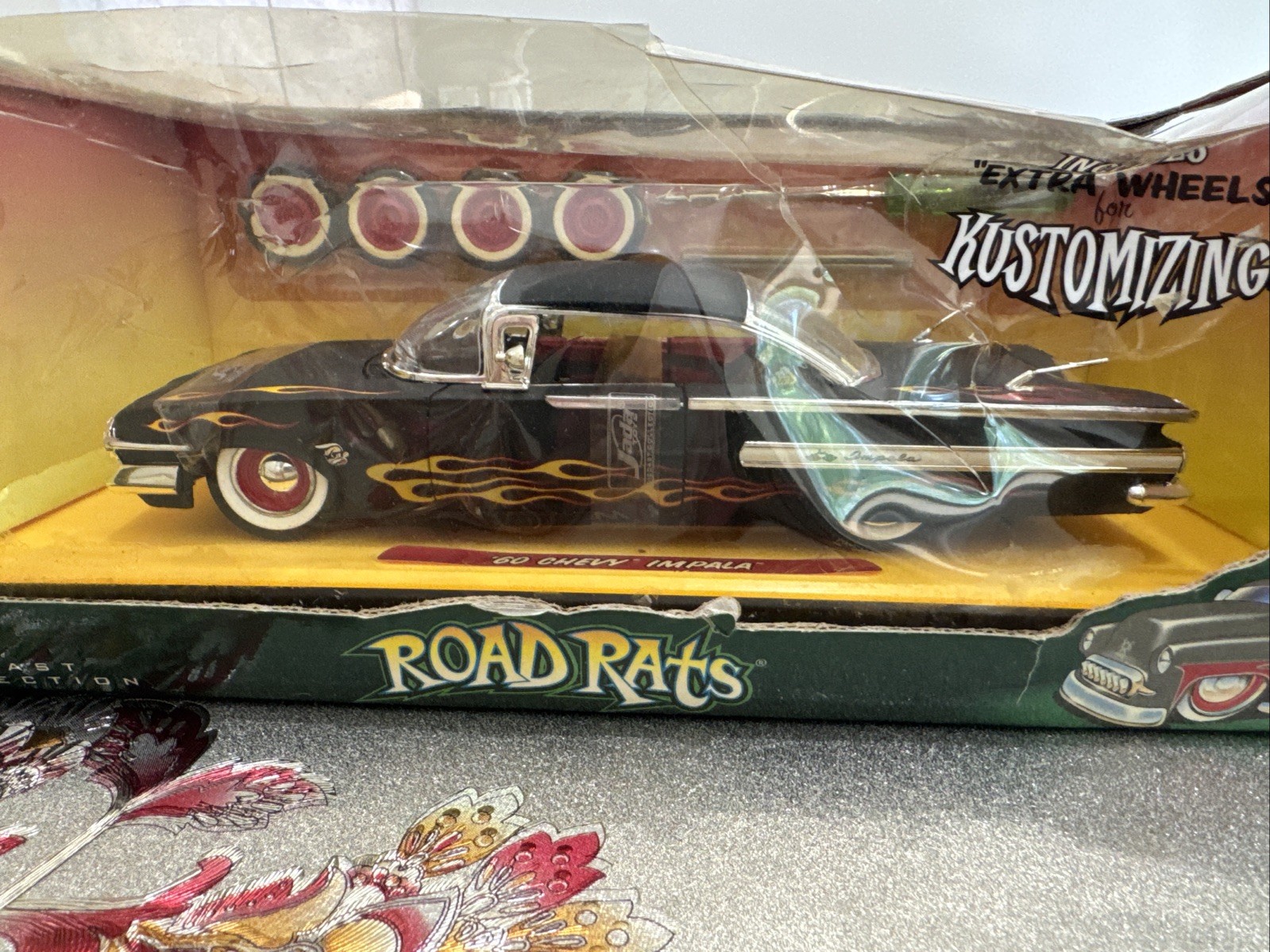 Jada 1960 Chevy Impala Road Rats 1/24 scale Kustomizing extra wheels