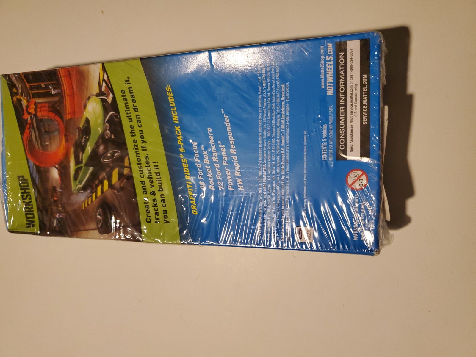 New Sealed Hot Wheels HW Workshop Graffiti Rides 5-Pack 2014 (USA SHIPS FREE)