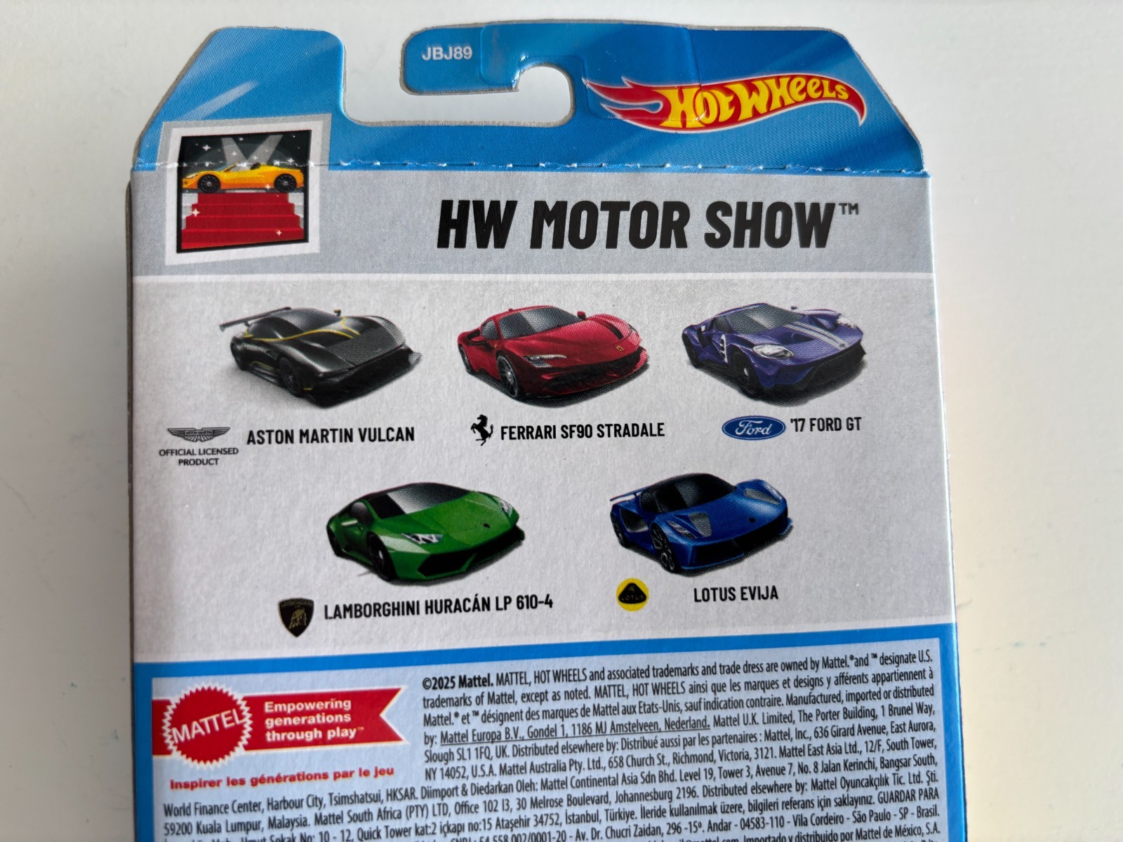 Hot Wheels 2025 HW Motor Show 5 Pack JBJ89