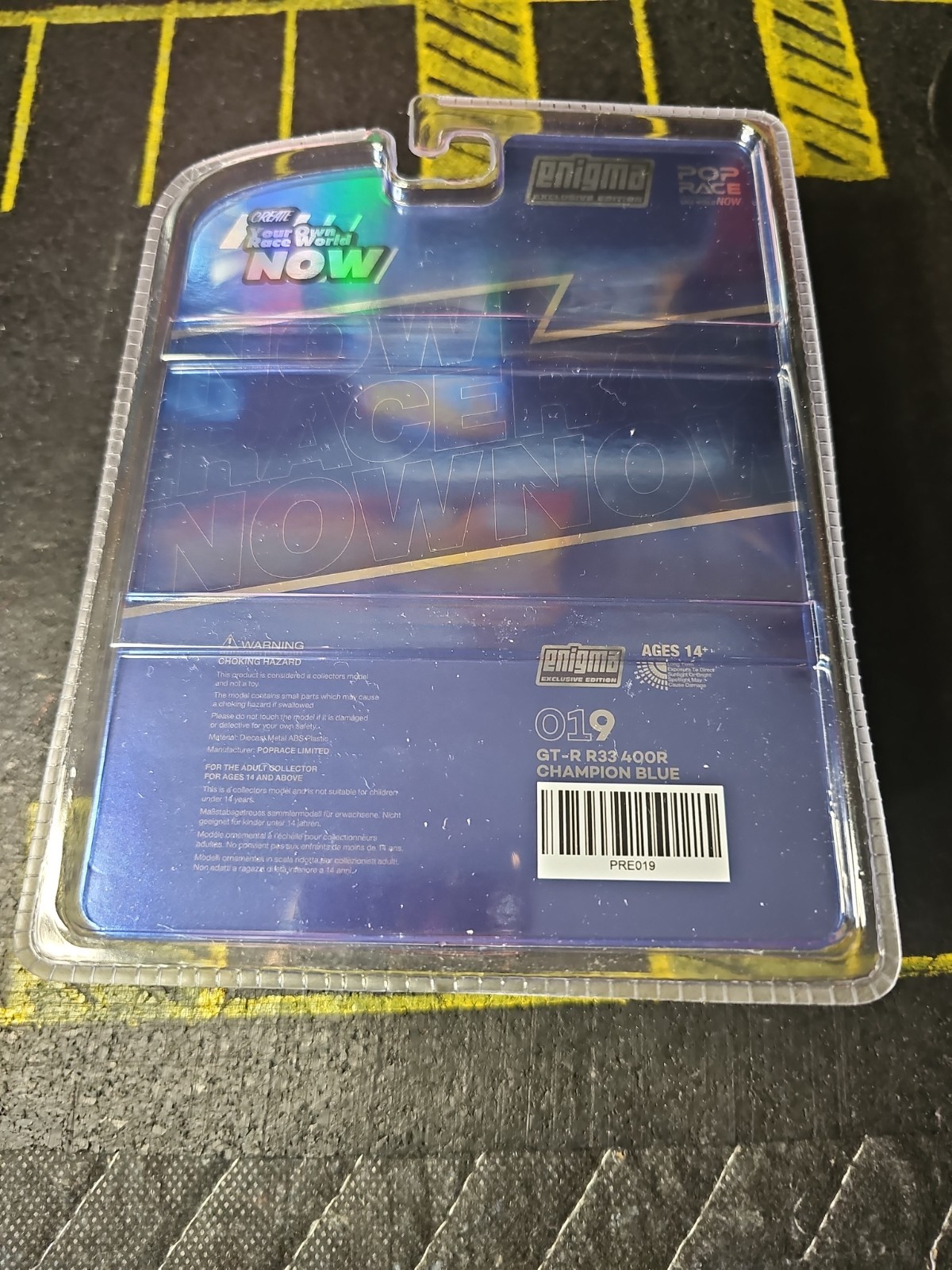 Pop Race Enigma Exclusive Nissan Skyline GTR R33 Nismo 400R Championship Blue