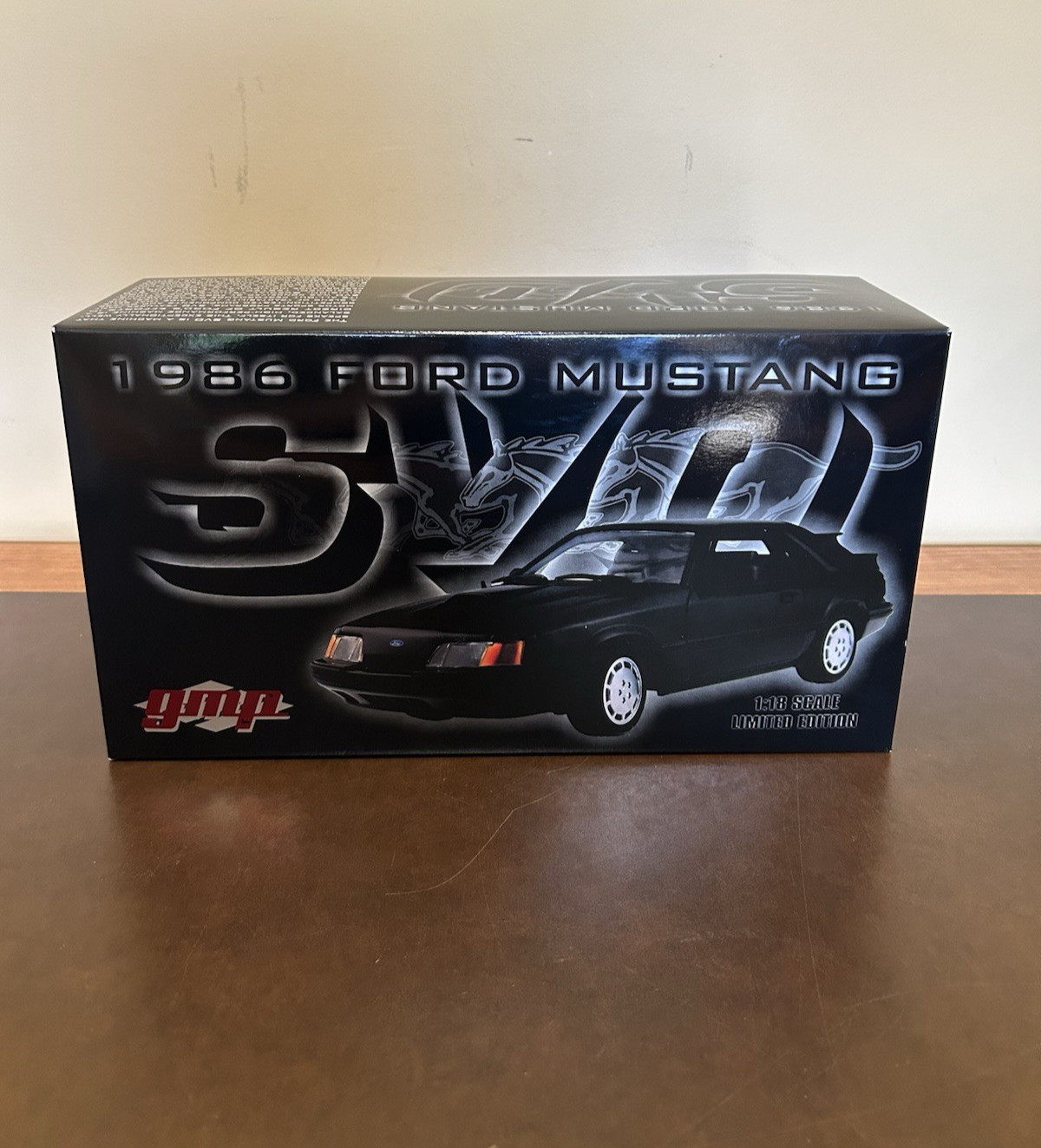 GMP 1:18 1986 Ford Mustang SVO Black Diecast Ltd Ed 1 of 1500 #0557 Part 8064