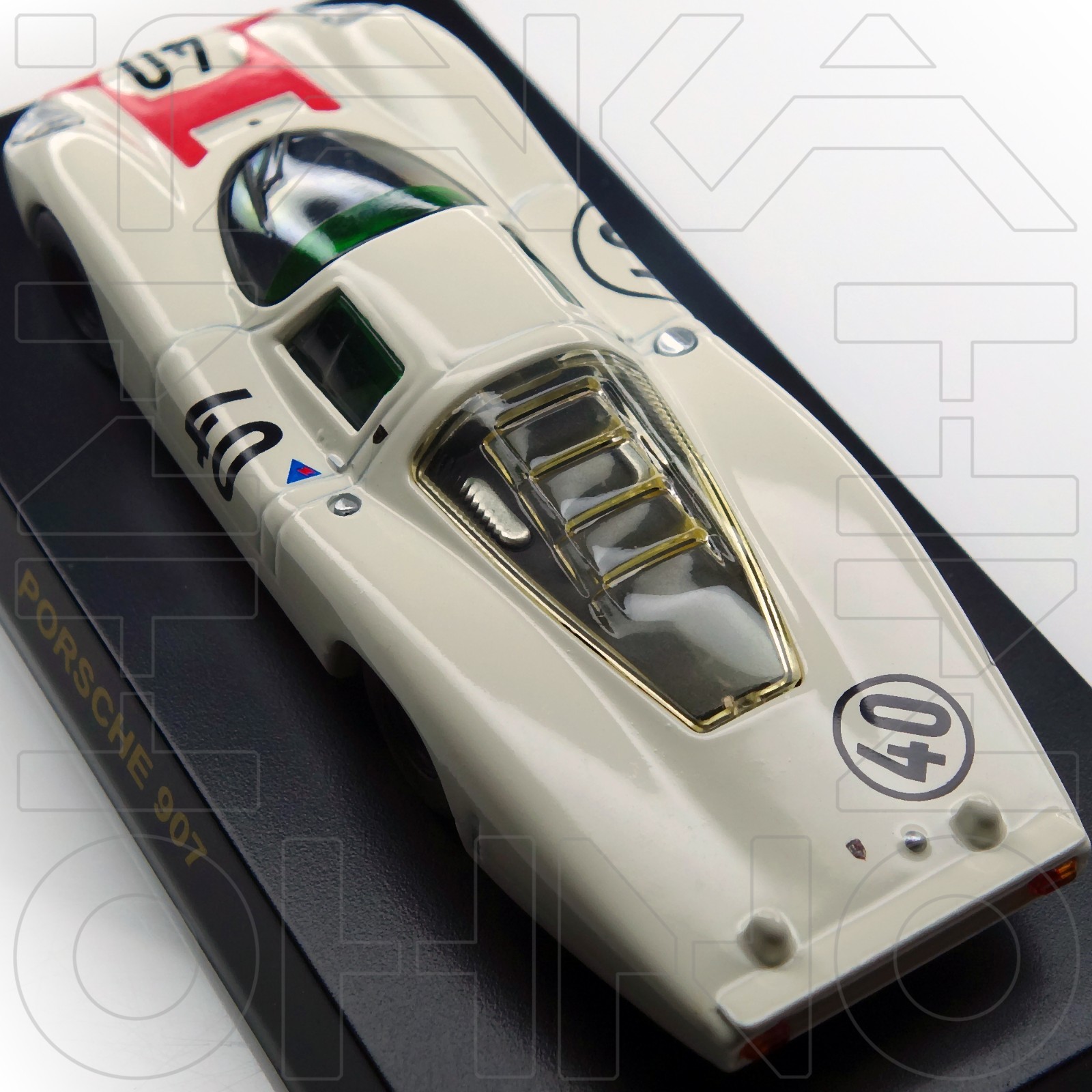 Porsche 907 #40 Rindt Mitter LM 1973 KYOSHO 1:64 Collection 2 post 910 pre 908