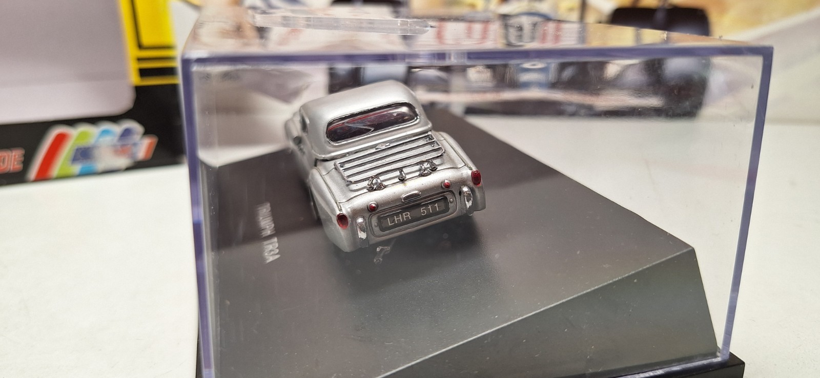 JOUEF EVOLUTION – TRIUMPH TR3A HARD TOP – METALIC GREY – 1/43 SCALE MODEL CAR