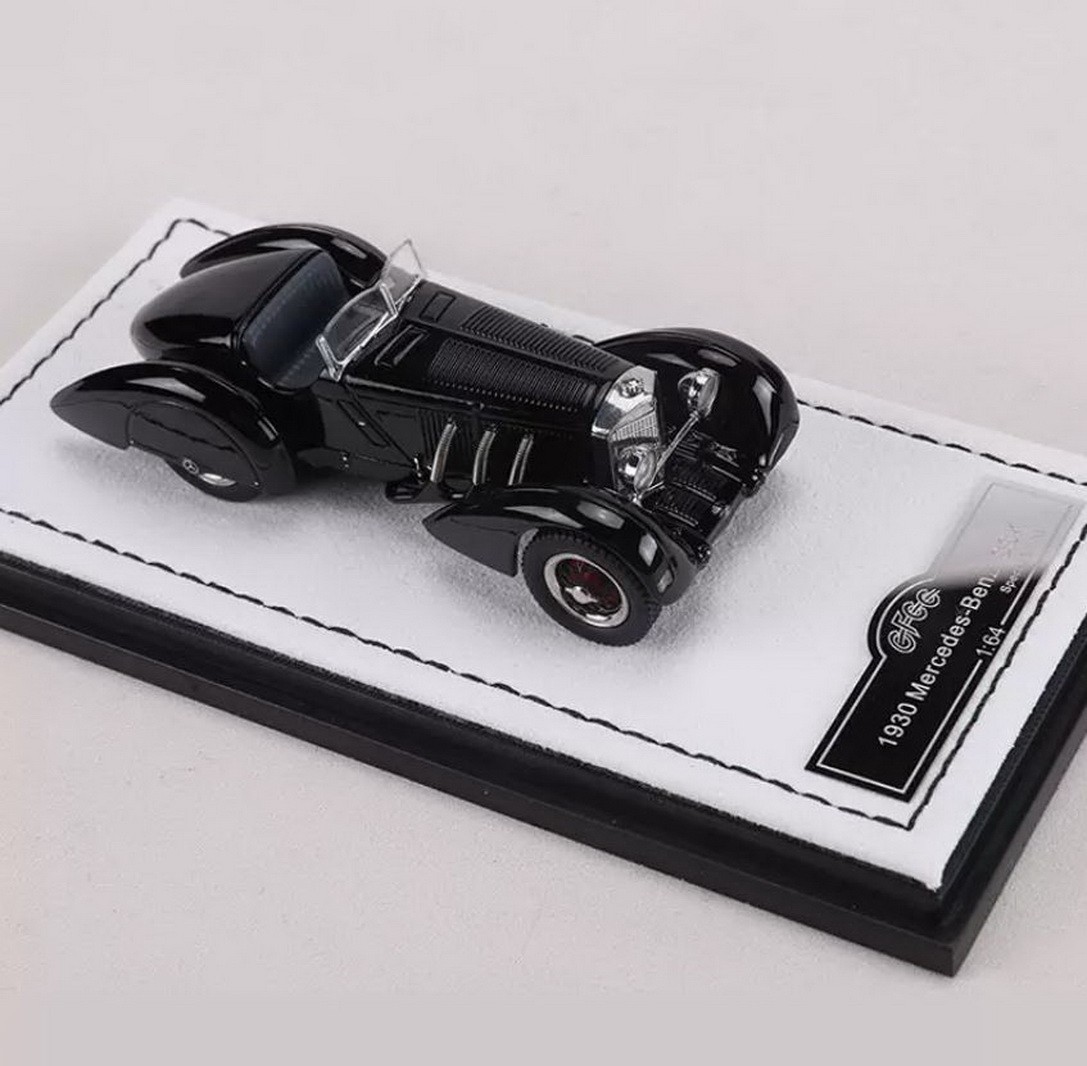 GFCC 1/64 Scale Mercedes-Benz SSK 1930 Black Diecast car Model Toy 7cm long