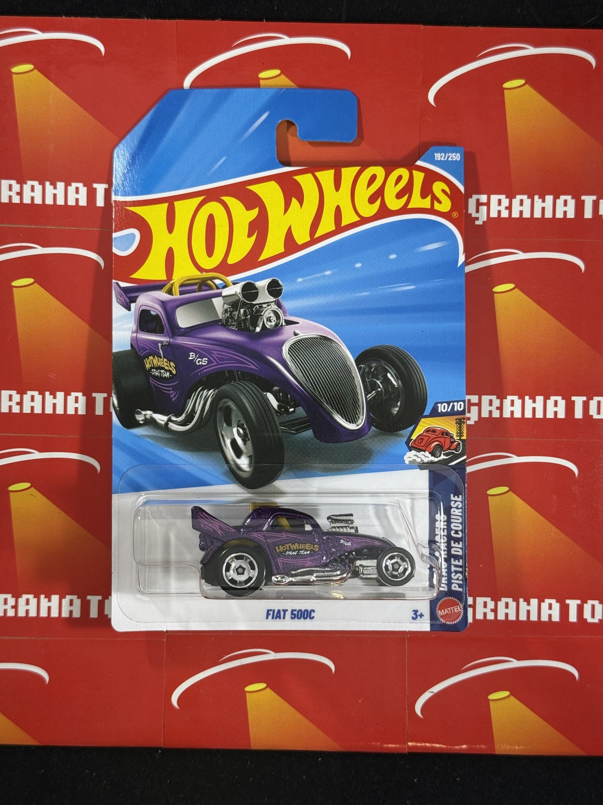 Fiat 500C #192 Purple Drag Racers 10/10 2026 Hot Wheels Mix K