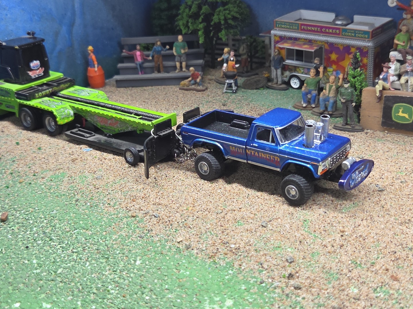 CUSTOM BUILT 1:64 GreenLight 1979 FORD HOT ROD PULLING TRUCK ertl puller dcp 460
