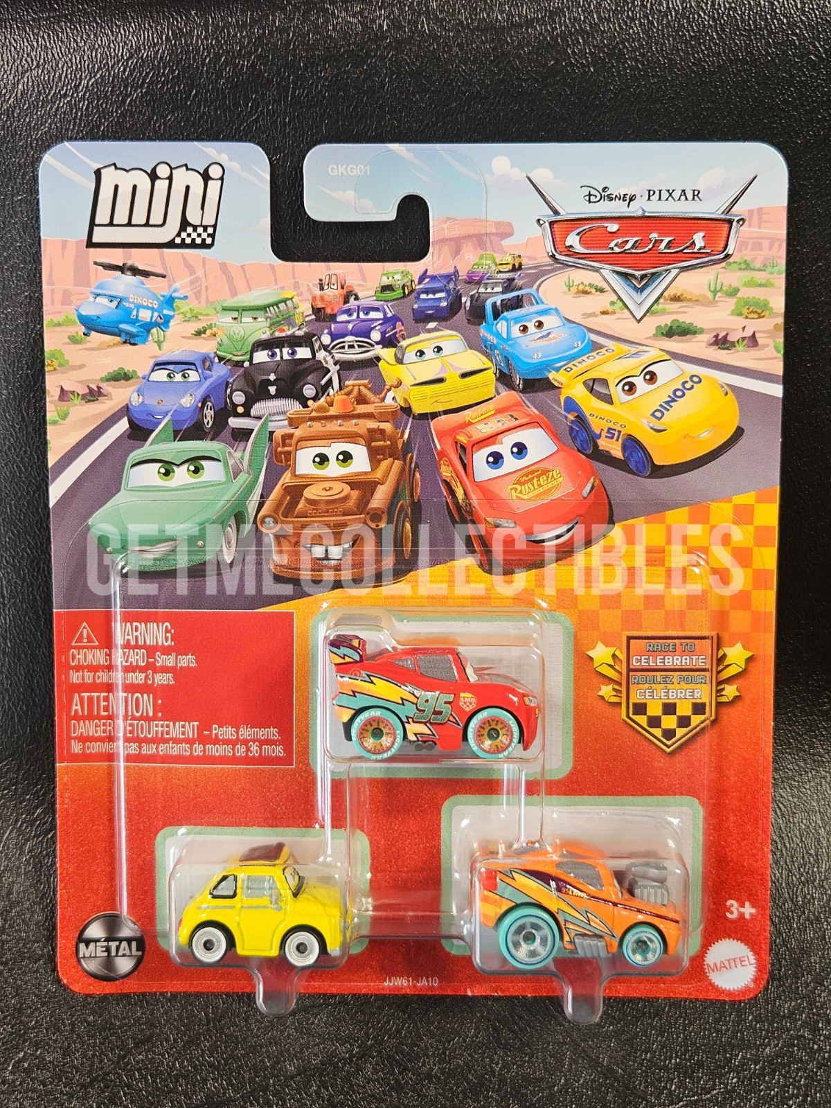 6 DISNEY PIXAR CARS MINI RACERS CELEBRATE 3 PACK CASE J FACTORY SEALED 2026 GMC