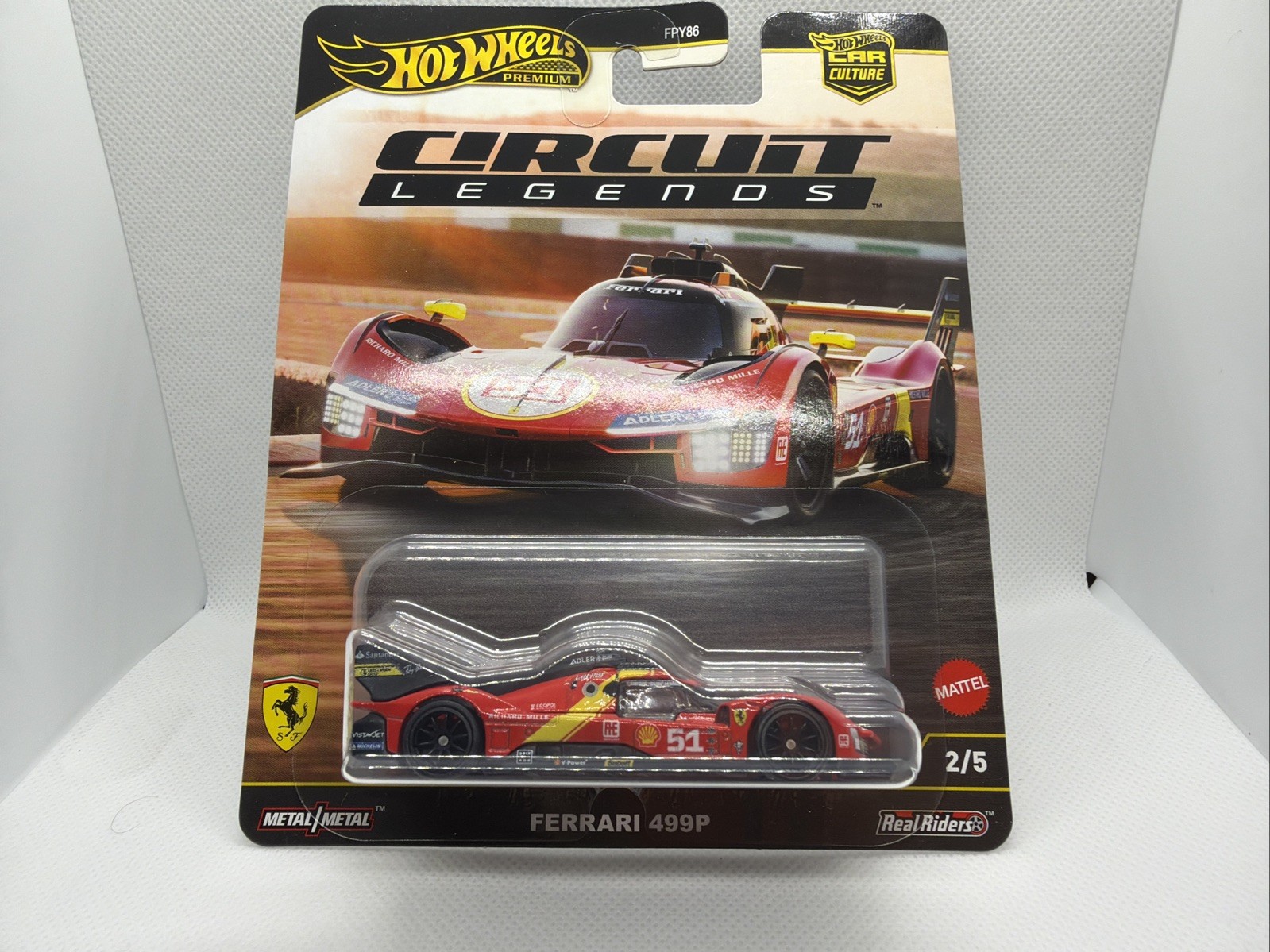 Hot Wheels Premium Car Culture 2025 Circuit Legends Ferrari 499P 2/5 New