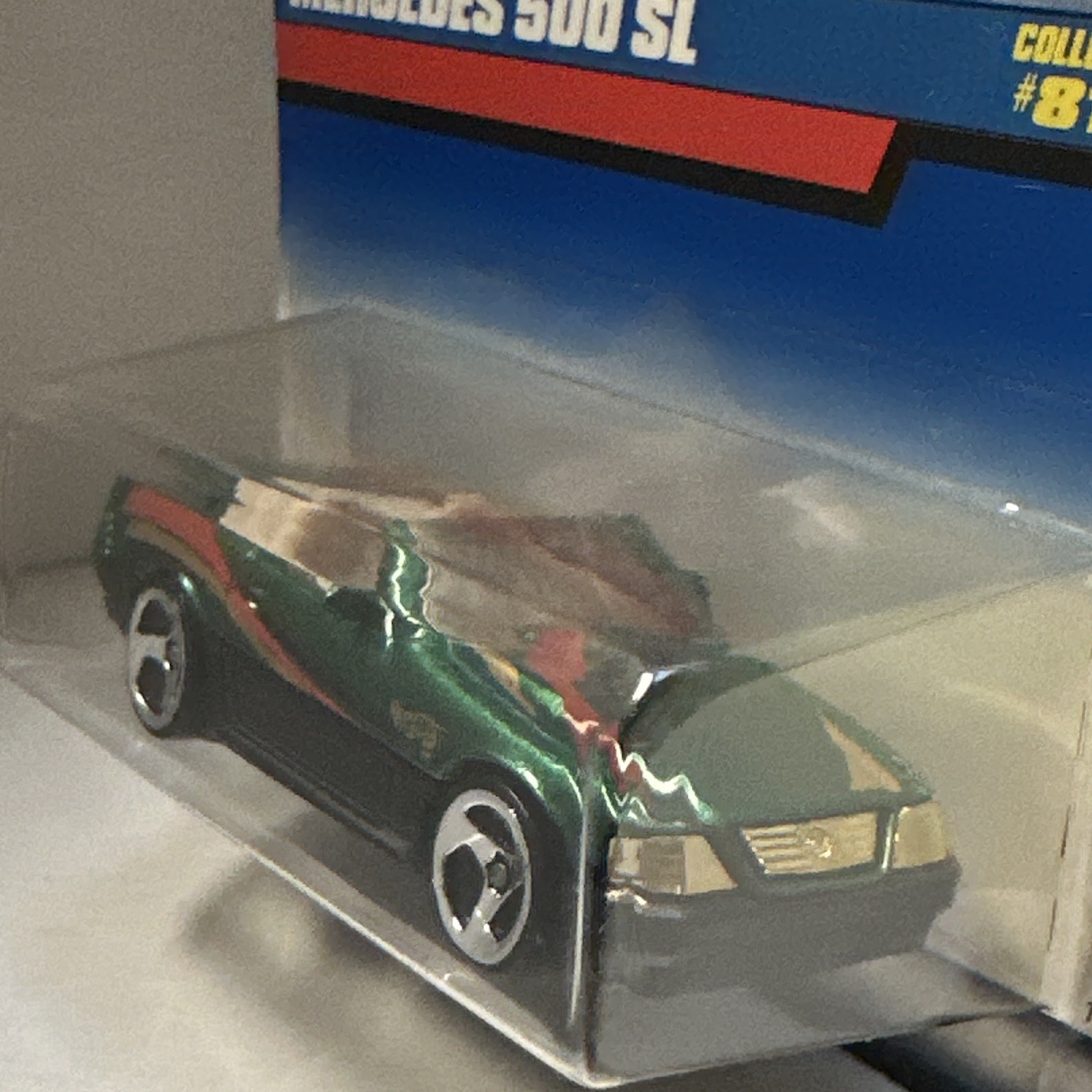 Hot Wheels Guaranteed for Life Mercedes-Benz 500 SL Green 1:64 Diecast Unopened