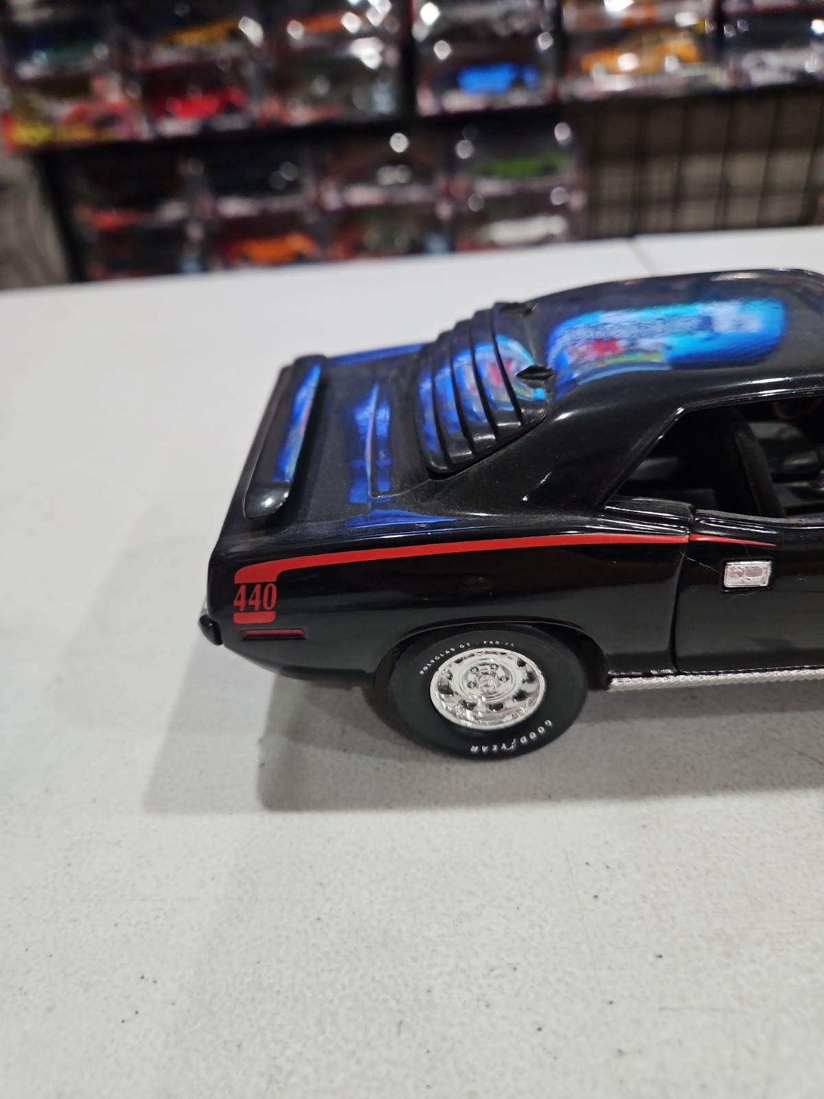 Loose 1/18 Ertl American Muscle 1970 Cuda 440-6 Black VG Condition Coll. Ediion