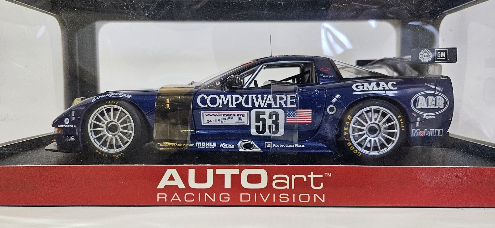 2003 Corvette C5R #53 Auto Art Racing Division 1:18 NEW SEALED 24Hrs Lemans