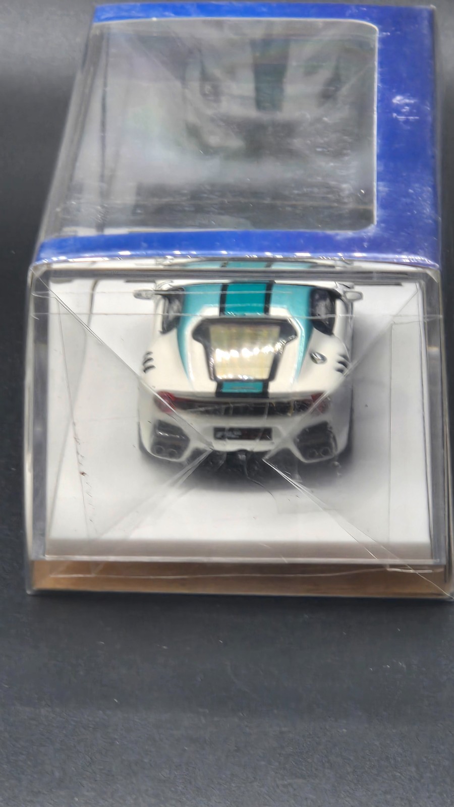 1:64 Stance Hunters Ferrari F12 TDF Supercar LTD White/green stripes 188/499